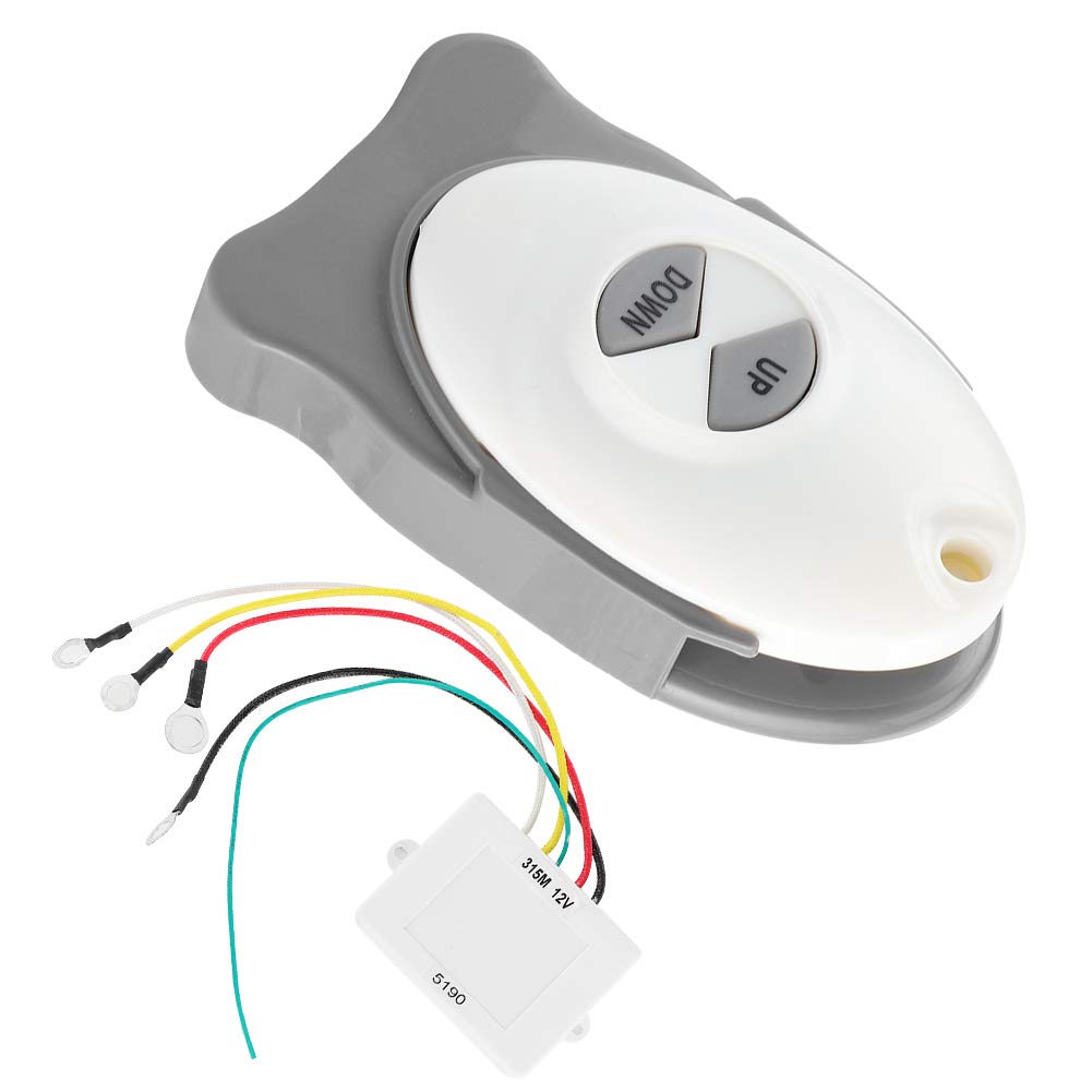 EBTOOLS Commutateur sans Fil de guindeau à Distance d'ancre, 12 V Ancre guindeau commutateur sans Fil récepteur étanche contrôleur de Garniture de Voile Accessoire de Bateau Marin