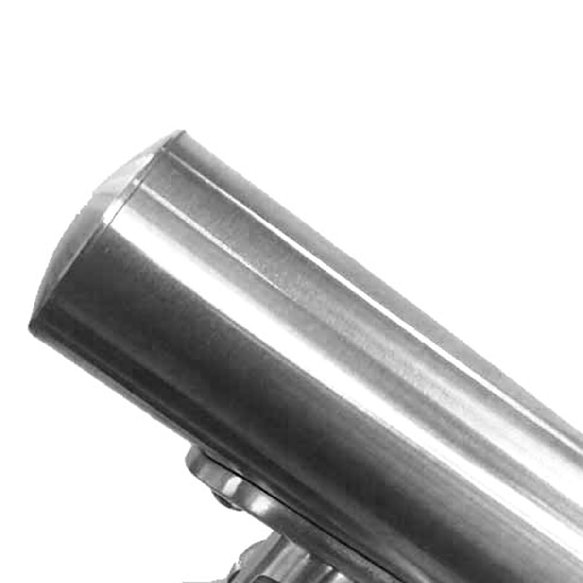 M.P. METALLI - Tappo leggermente bombato per tubo corrimano in acciaio inox aisi 304 satinato grana 240 - Per tubo diametro Ø 48,3 mm. Spessore 2 mm - Made in Italy