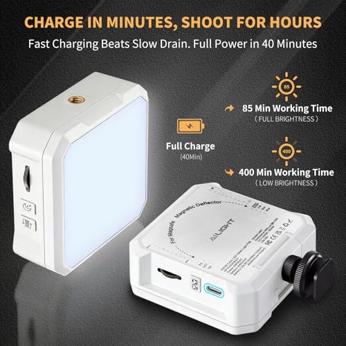 Image of Ailight Magnetic LED Video Light, CRI 98+ 2500-9000K - White