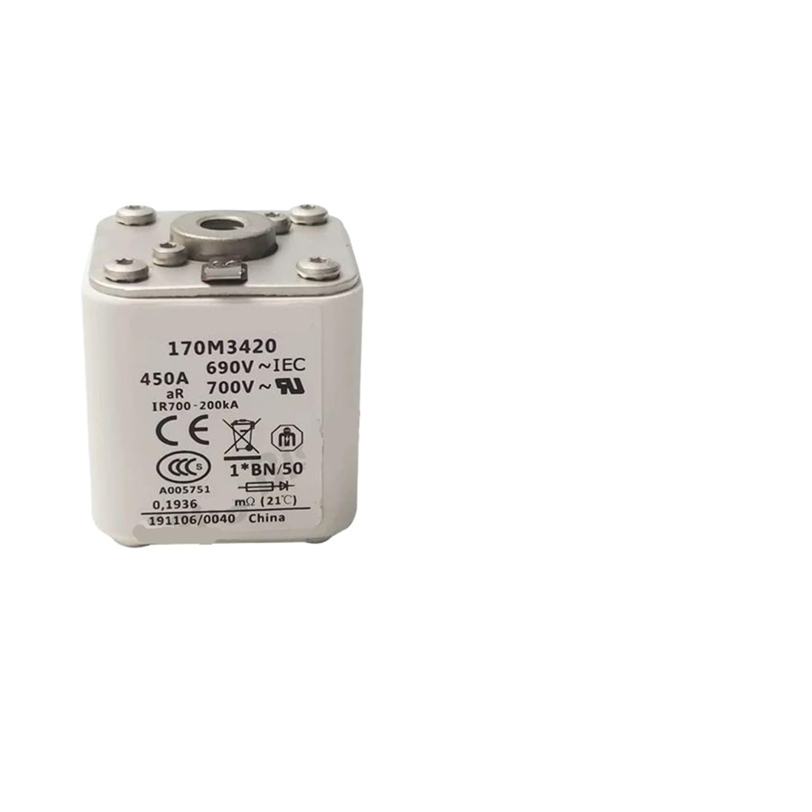 Fuse 170M3416 170M3417 170M3418 170M3419 170M3420 170M3421 170M3422 170M3423(170M3418(350A))