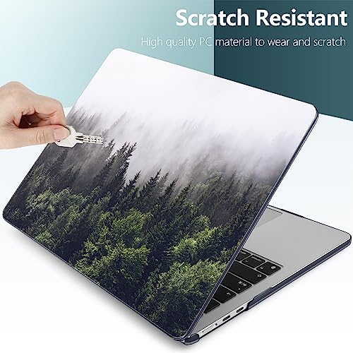 DONGKE Compatible with M5 MacBook Air 15 inch Case 2026 2025-2023 A3448 A3241 A3114 A2941 M4 M3 M2 Liquid Retina Display Touch ID, Protective Hard Shell Cover & Keyboard Skin - Forest by DONGKE - Used condition - Image 5