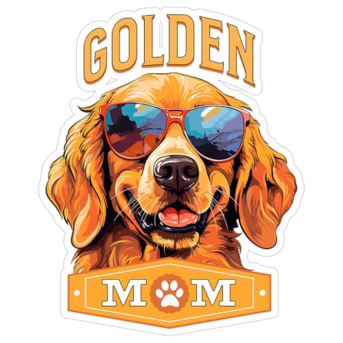 Golden Retriever Mom Sticker 4 Inch Dog Mom Retriever Lover