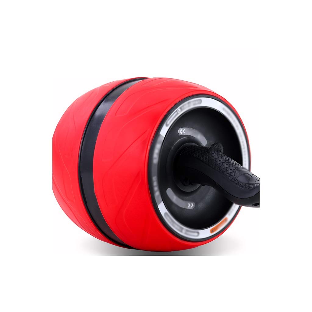 Ab Wheel Abdominal Exercise Roller Dual-Handle Fitness Wheel for Abdominal Training Device Training Full Body Roller Ab Roller (Red)