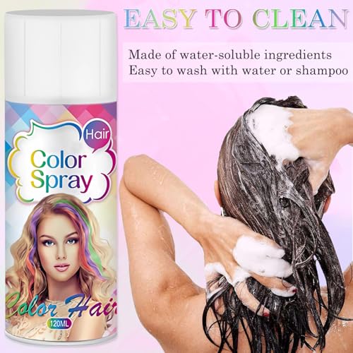 Spray temporal para cabello morado 120ML miniatura 5