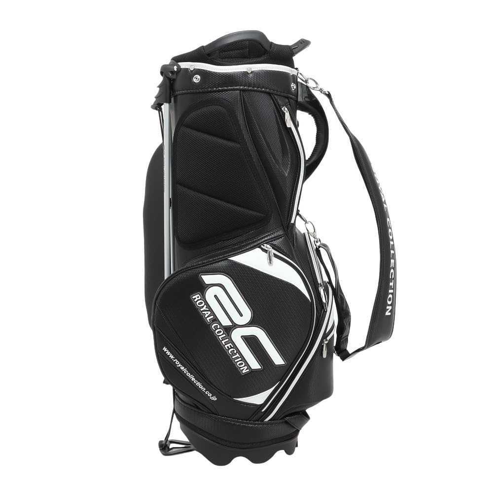 ロイヤルコレクション キャディバッグ　ゴルフバッグ８インチ　ブラック・ゴールド JONES ブラック キャディバッグ8インチ ロイヤルコレクション