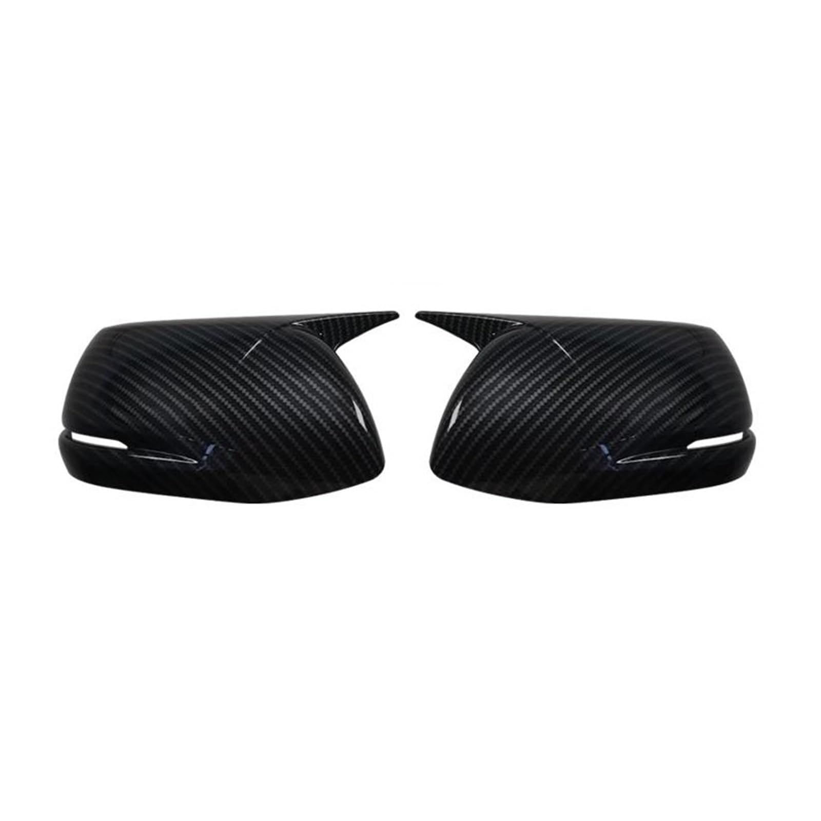 1 Pair for CRV 2017 2018 2019 Car Rearview Side Mirror Cover Wing Caps Exterior Door Sticker Case Trim Carbon Fiber(Carbon Look)
