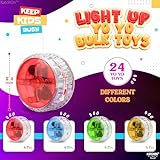 KatchOn, Multicolor, Light Up Yoyos - Pack of 24 | LED Yoyo Bulk, Pinata Stuffers for Kids, Birthday Party Favors | Yoyo for Kids 8-12 Classroom Prizes, Carnival Prizes, Goodie Bags Stuffers Bulk Toys