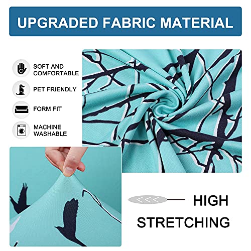 Uxcell Stretch Sofa Cover Printed Couch Slipcover For Sofas Loveseat Armchair Universal Elastic Branches Pattern Furniture With One Pillowcase, Medium #TOP3