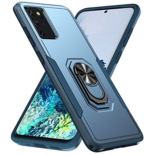 Fucozan Samsung Galaxy S20 Plus Case with Kickstand, Armor Magnetic Ring, Rugged Protective Military Grade Shockproof Case for Galaxy S20 Plus (Navy) by Fucozan - Used condition - US$7.88