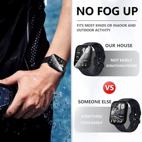 Protège-écran Amazfit Bip 6 boîtier PC rigide noir x2 - 6