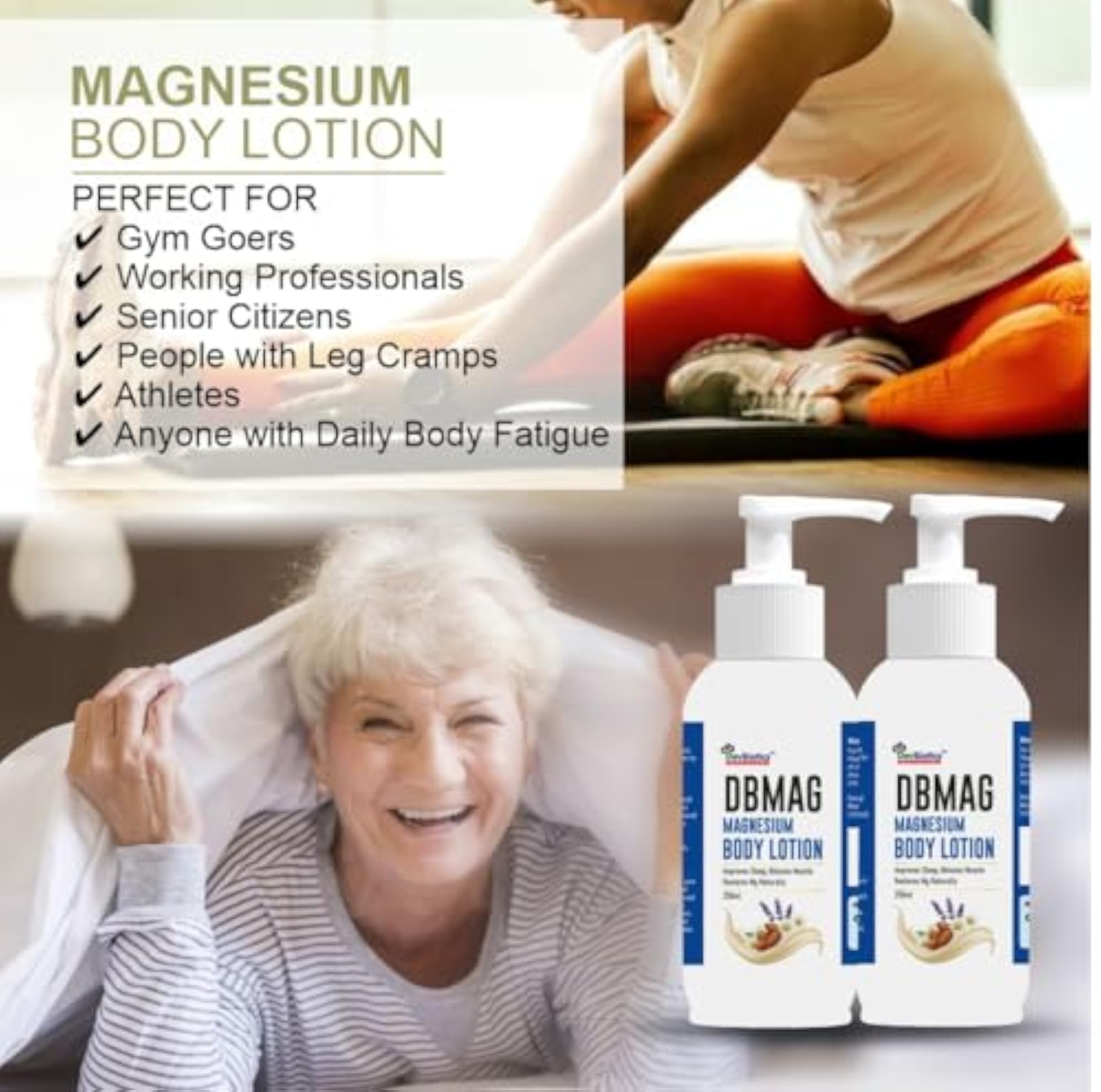 Magnesium Body Lotion for Deep Sleep & Muscle Relaxation