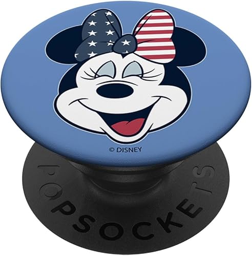 Disney Mickey y sus amigos Minnie Mouse Americana relleno PopSockets PopSockets intercambiables PopGrip