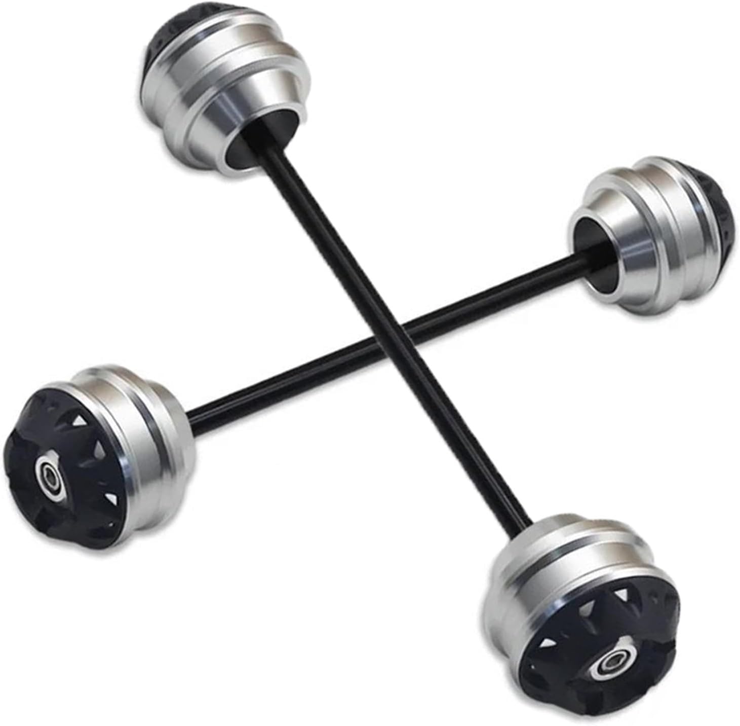 Motorcycle Wheel Protector for Z 650 Z650 2017 2018 2019 2020 2021 2022 2023 Motorcycle Front Rear Wheel Axle Fork Crash Sliders(Green)