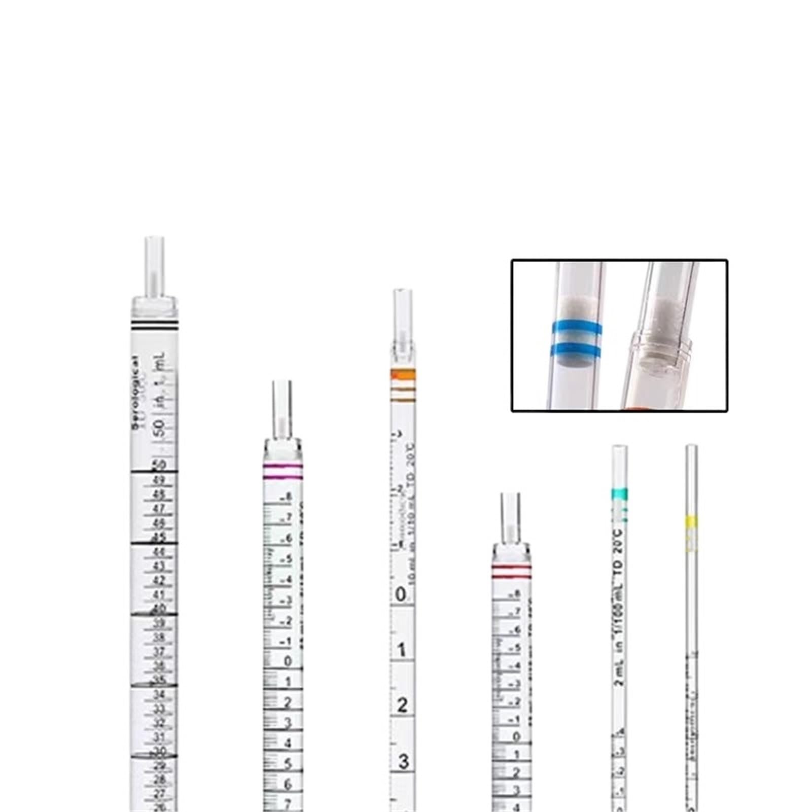 20 teile/los Serologische Einwegpipetten Ansaugpipetten Sterile Unabhängige Verpackung(50mL) | 50mL