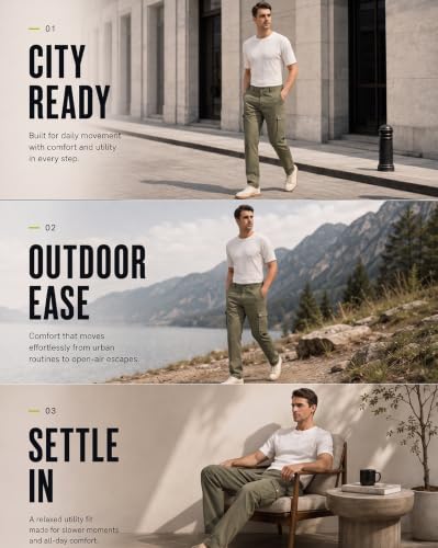 Image of NOBERO Men's Classic Cargo Pants | Cargo Pants for Men | Regular Fit | Multiple Pockets | Durable Woven Fabric | Casual & Utility Wear