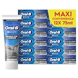 Oral-B Dentifricio Sbiancante 3D White con Carbone Denti Bianchi, 12x75