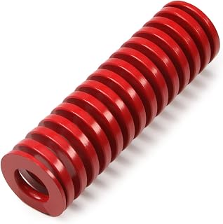 Yinpecly 30mm OD 15mm ID 100mm Long Spiral Stamping Middle Load Compression Mould Die Spring for 3D Printer Accessories Mechanical Equipment Red Tone 1pcs
