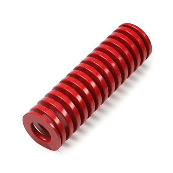 30mm OD 15mm ID 100mm Long Spiral Stamping Middle Load Compression Mould Die Spring for 3D Printer Accessories Mechanical Equipment Red Tone 1pcs