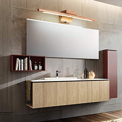 Luz LED de madera para espejo de baño que transforma tu tocador en un spa 6