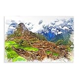HDSDA Machu Picchu Poster, Leinwand-Poster, Wandkunst, 