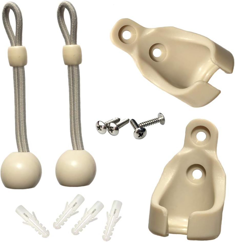 Universal Bungee Kit of Exterior Sun Shades,Outdoor/Indoor Roller up Blinds(Both Crank Operated and Cord Pull System is OK) Beige