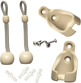 Universal Bungee Kit of Exterior Sun Shades,Outdoor/Indoor Roller up Blinds(Both Crank Operated and Cord Pull System is OK) Beige