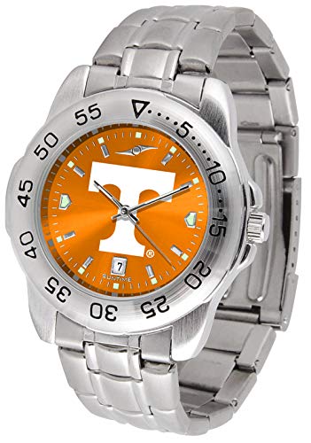 Image of SunTime Men's NCAA Team Sport Watch, 20mm Stainless Steel Strap, Reflective Shiny Dial with Date