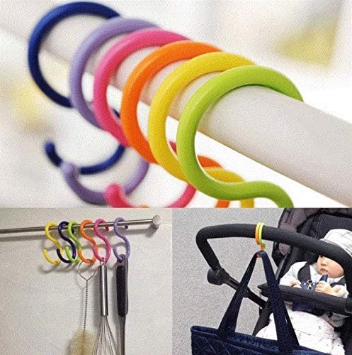 24pcs(4 Packs) S Shaped Colorded Plastic Hanging Hooks,Shirt/Towel/Dress/Clothes Hanger Hook Home Kitchen Accessories (24) - Image 3