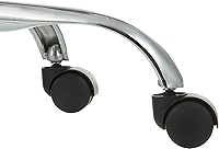 Vista 6 de Yaxa Basics Taburete de bar de dibujo técnico con ruedas, giratorio de altura ajustable, negro, 22.05" P x 22.83" A x 19.88" Al