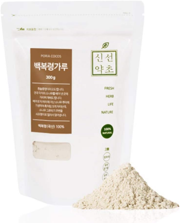 Sinsunherb Korean Poria Cocos Powder | 300g | 1 Pack, Mild Sweet Flavor, 100% Natural, Easy to Apply on Various Recipes, 백복령가루