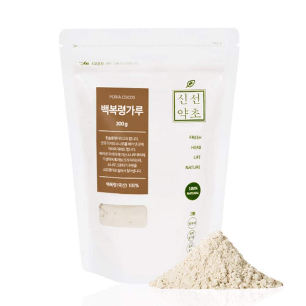Sinsunherb Korean Poria Cocos Powder | 300g | 1 Pack, Mild Sweet Flavor, 100% Natural, Easy to Apply on Various Recipes, 백복령가루