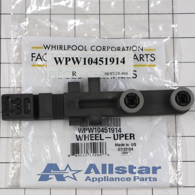 WPW10451914 Dishwasher Dishrack Roller and Adjuster
