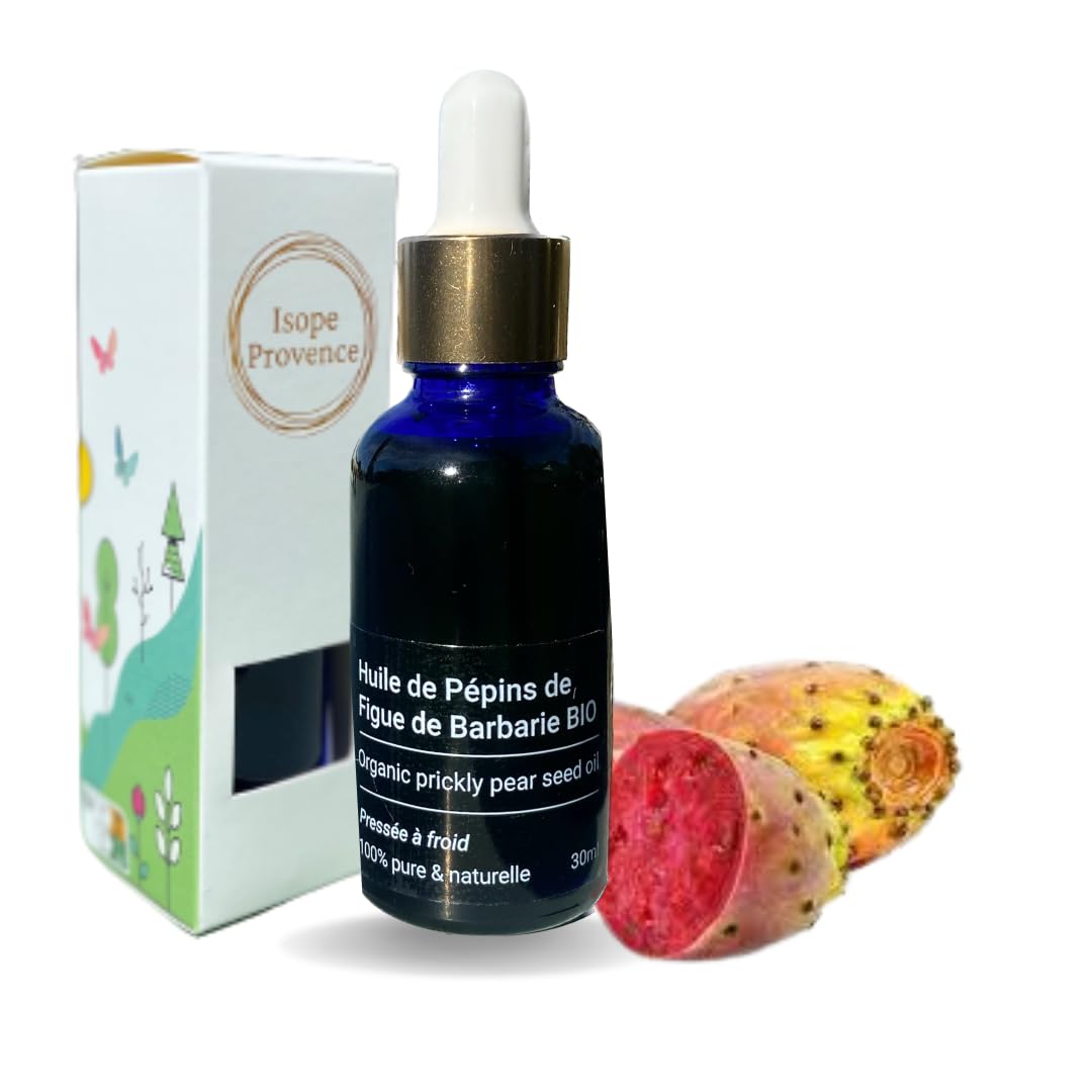 Olej z pestek figi opuncji 30 ml, 100% czysty i naturalny, produkcja Tunezji, bez barwników, bez konserwantów. Złoto dla Twoich włosów, paznokci!