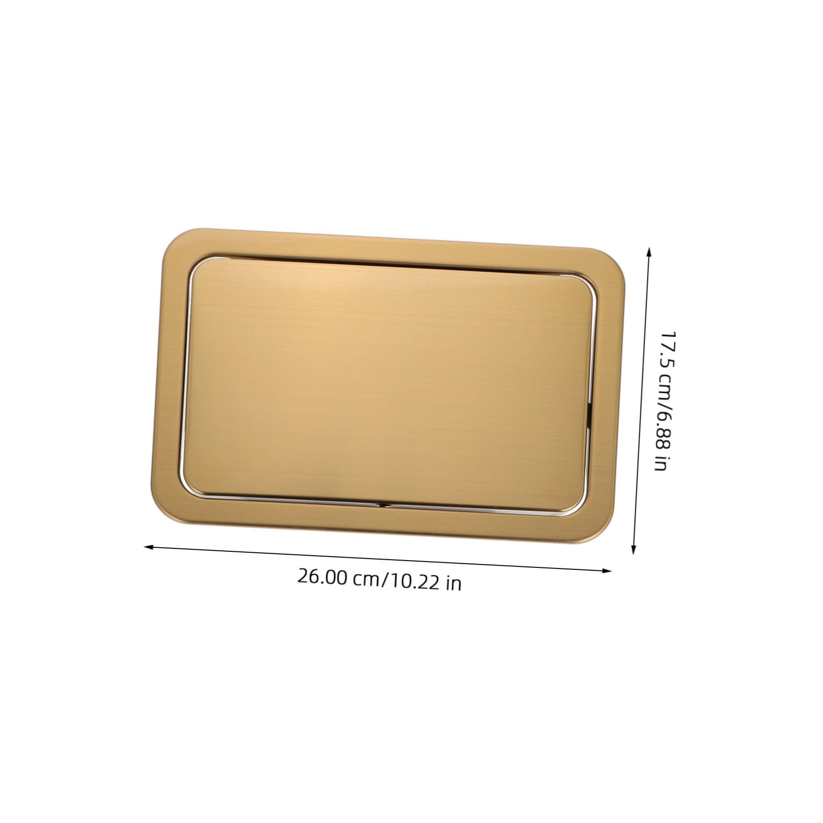 iplusmile Bote de Espacio de Inoxidable Incorporada de Acero de Basura Tapa Diseño Dorado Cubre Ahorrador Fregadero para Cubos de Basura en Cocinas y Restaurantes
