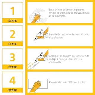 SIKA - Colle pour assemblages structuraux - Sikaflex 252 Blanc - Idéal pour métaux, plastiques, céramiques dans l'assemblage des véhicules - Amortit les vibrations - Peut être peint - 300ml