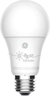 GE CYNC Smart LED Light Bulb, Full Color, Bluetooth Enabled, Alexa and Google Home Compatible,White, (1 Pack), Packaging May Vary