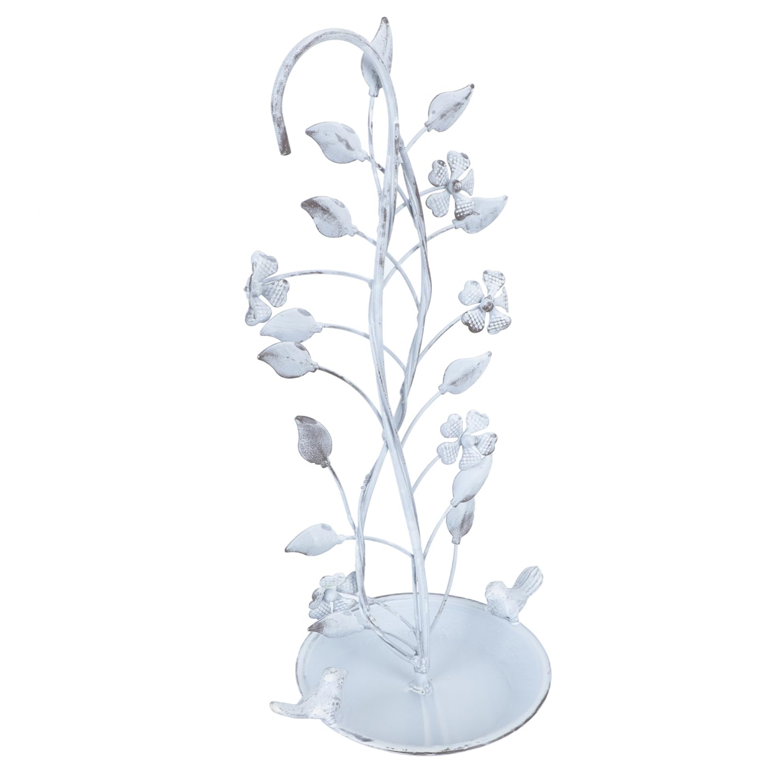 Toddmomy 1pezzi Mangiatoia per Uccelli da Giardino in Ferro Contenitore per Cibo per Uccelli dal Design Retrò Decorazione da Appendere per Parco