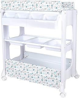 LZQBD Opieka rodzinna/pieluchy dla niemowląt Przewijak stół z wieszakiem i przechowywaniem Stacja pieluchy dla dziecka z kółkami Stojak do przechowywania Komoda Stacja Kredens Taca Kąpiel Stacja Masażowa Przedszkole Organizer