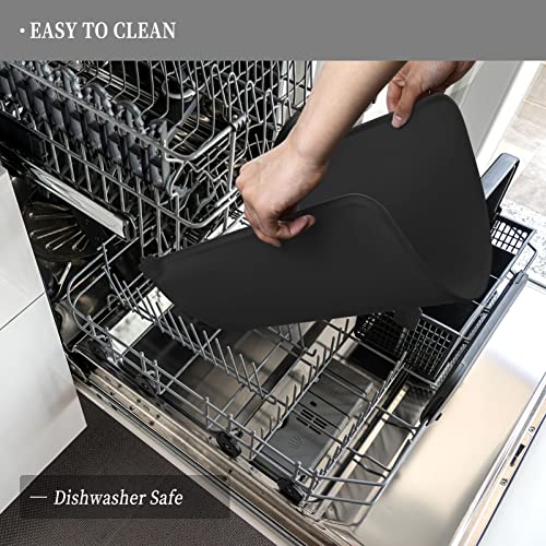 Reopet Tapete de alimentação impermeável para animais de estimação com bordas elevadas, jogos americ