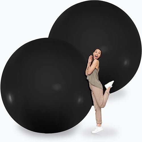 Miniatura 22 de Leitee 2 globos gigantes de 72 pulgadas, redondos, de látex, huevos humanos, gigantes, globos inflables para decoración de cumpleaños, bodas