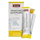 Swisse Ultiboost Immune Support Jelly Sticks, Orange Passionfruit | Immune System Booster Supplement | Zinc, Selenium, Elderberry, Manuka Honey | Easy, Portable Jelly Sticks | 10 Count