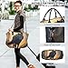 Black Wolf Autumn Forest Duffle Bag Women Travel & Cosmetic Pouches Set of 2, Fashion Womens Luggage Gym Bag Duffel Carry on Bags