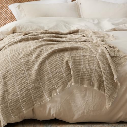 Bedsure Coffee Throw Blankets For Couch - Decorative Woven Throws Blanket With Tassels - Soft And Lightweight Farmhouse Throw Blankets For Sofa And Bed  thumb #7
