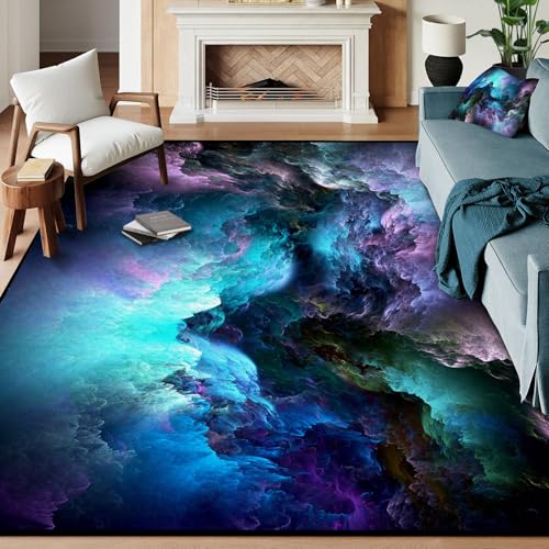 CERYUEE 6'x9' Galaxy Rug Bedroom Living Room Gaming Area Rugs