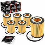 A-Premium 6-PC 10K Miles Protection Oil Filter Compatible with BMW 320i, 323Ci, 323i, 323is, 325Ci,