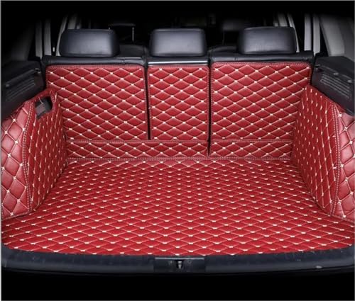 Tapis de coffre Ford Explorer 2011-2017 rouge sur mesure imperméable