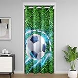 PACKAGE: 1 Panel 3D Druck Türvorhang für Türöffnung Fenster. Vorhangstange ist NICHT enthalten. Plastiktüllen oben (Innendurchmesser4.5cm – Außendurchmesser 6.8cm). Einfach zu hängen und glatt zu gleiten.