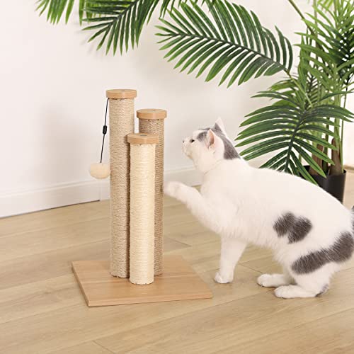 Amazon Basics Cat Triple Scratching Posts #TOP3