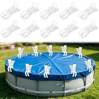 SKJJM pinces bâche transparentes, lot de 10 clips