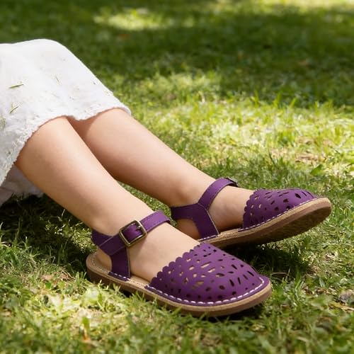 Image of THEE BRON Toddler Girls Espadrilles Sandals Hollow Out Rustic Dress Shoes